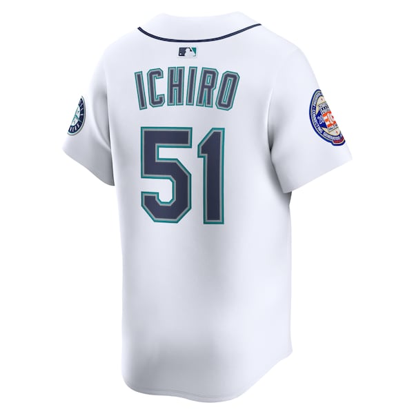 Ichiro Suzuki Seattle Mariners Nike 2025 National Baseball Hall of Fame Nike Home Limited Player Jersey - White/Aqua