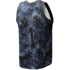 Muggsy Bogues Charlotte Hornets Hardwood Classics 1992/93 Tie-Dye Swingman Jersey - Black