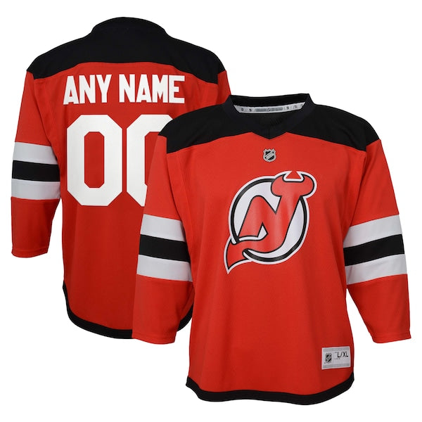 New Jersey Devils Youth Replica Custom Jersey - Red