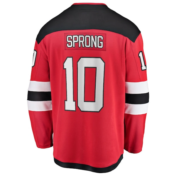 Daniel Sprong New Jersey Devils  Home Breakaway Jersey - Red