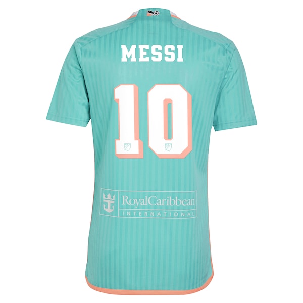 Lionel Messi Inter Miami CF adidas 2024 Archive Replica Player Jersey - Aqua