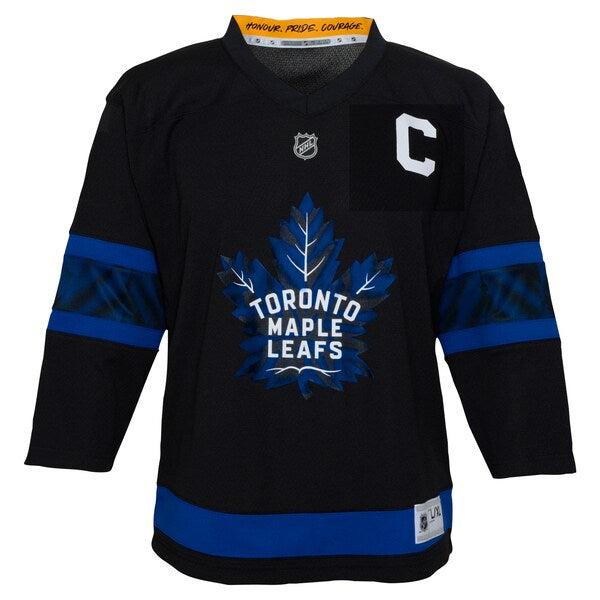 Auston Matthews Toronto Maple Leafs Youth Alternate Replica Player Jersey - Black/Blue