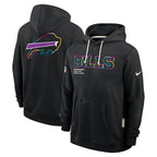 Buffalo Bills Nike 2025 NFL Crucial Catch Sideline Standard Issue Dri-FIT Hoodie - Black