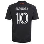 Cristian Espinoza San Jose Earthquakes adidas Youth 2025 Headliner Replica Player Jersey - Black
