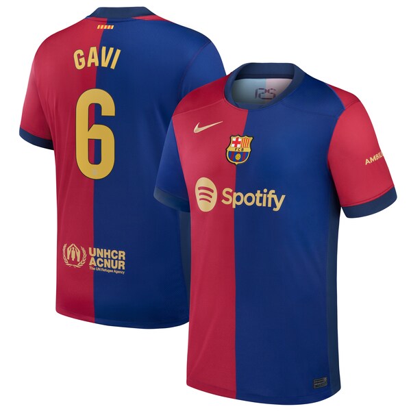 Gavi Barcelona Nike 2024/25 Home Replica Player Jersey - Royal