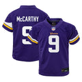 J.J. McCarthy Minnesota Vikings Nike Toddler Game Jersey - Purple