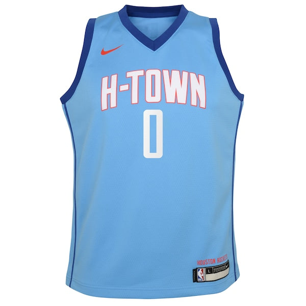 Russell Westbrook Houston Rockets Nike Youth 2020/21 Swingman Jersey Blue - City Edition