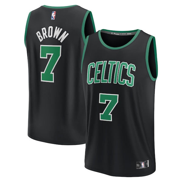 Jaylen Brown Boston Celtics  Youth Fast Break Replica Player Jersey - Statement Edition - Black