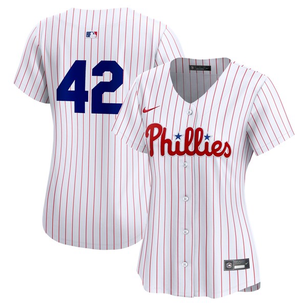 Philadelphia Phillies Nike Women's 2024 Jackie Robinson Day Home Limited Jersey – White