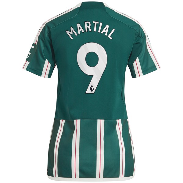Anthony Martial Manchester United adidas Women's 2023/24 Away Replica Player Jersey - Green/Red