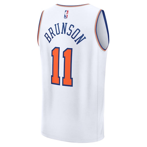 Jalen Brunson New York Knicks  Fast Break Replica Player Jersey - Association Edition - White