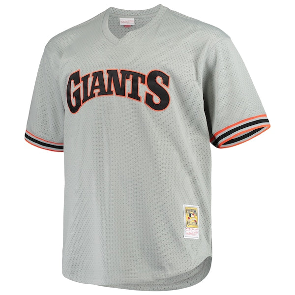 Will Clark San Francisco Giants Big & Tall Cooperstown Collection Mesh Batting Practice Jersey - Gray