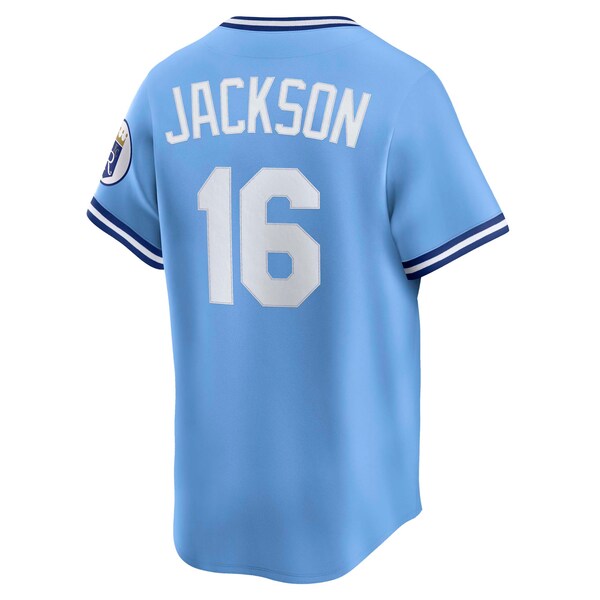 Bo Jackson Kansas City Royals Nike Throwback Cooperstown Collection Limited Jersey - Light Blue
