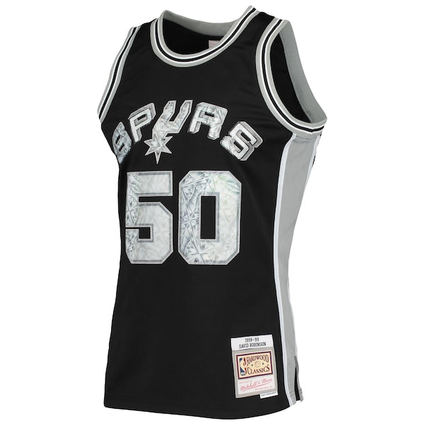 David Robinson San Antonio Spurs 1998/99 Hardwood Classics NBA 75th Anniversary Diamond Swingman Jersey - Black