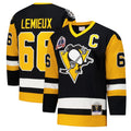 Mario Lemieux Pittsburgh Penguins 1991-92 Power Play Jersey - Black/Gold