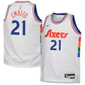 Joel Embiid Philadelphia 76ers Nike Youth 2024/25 Swingman Player Jersey - City Edition - White