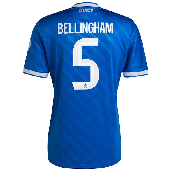 Jude Bellingham Los Merengues adidas 2025/26 Third Replica Player Jersey - Blue