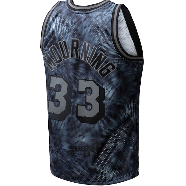 Alonzo Mourning Miami Heat Hardwood Classics 1996/97 Tie-Dye Swingman Jersey - Black