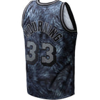 Alonzo Mourning Miami Heat Hardwood Classics 1996/97 Tie-Dye Swingman Jersey - Black