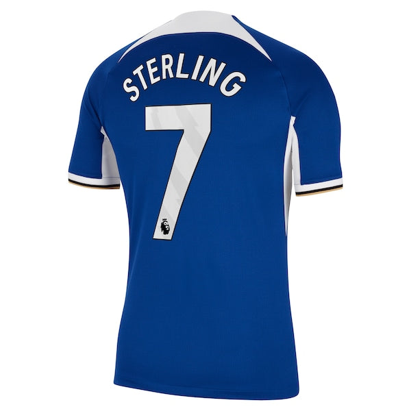 Raheem Sterling Chelsea Nike 2023/24 Home Stadium Replica Jersey - Blue/Mint/Navy