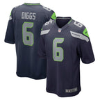 Quandre Diggs Seattle Seahawks Nike Game Jersey - College Navy/Green