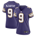 J.J. McCarthy Minnesota Vikings Nike Women's 2nd Alternate 2024 NFL Draft First Round Pick Player Game Jersey - Purple