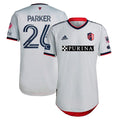 Tim Parker St. Louis City SC adidas 2024 The Spirit Kit Authentic Jersey - Gray