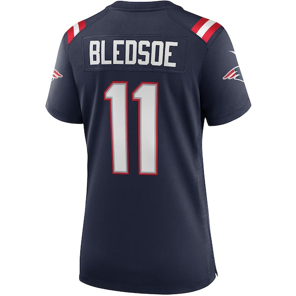 Drew Bledsoe New England Patriots Nike Women's Game Retired Player Jersey - Navy/Red