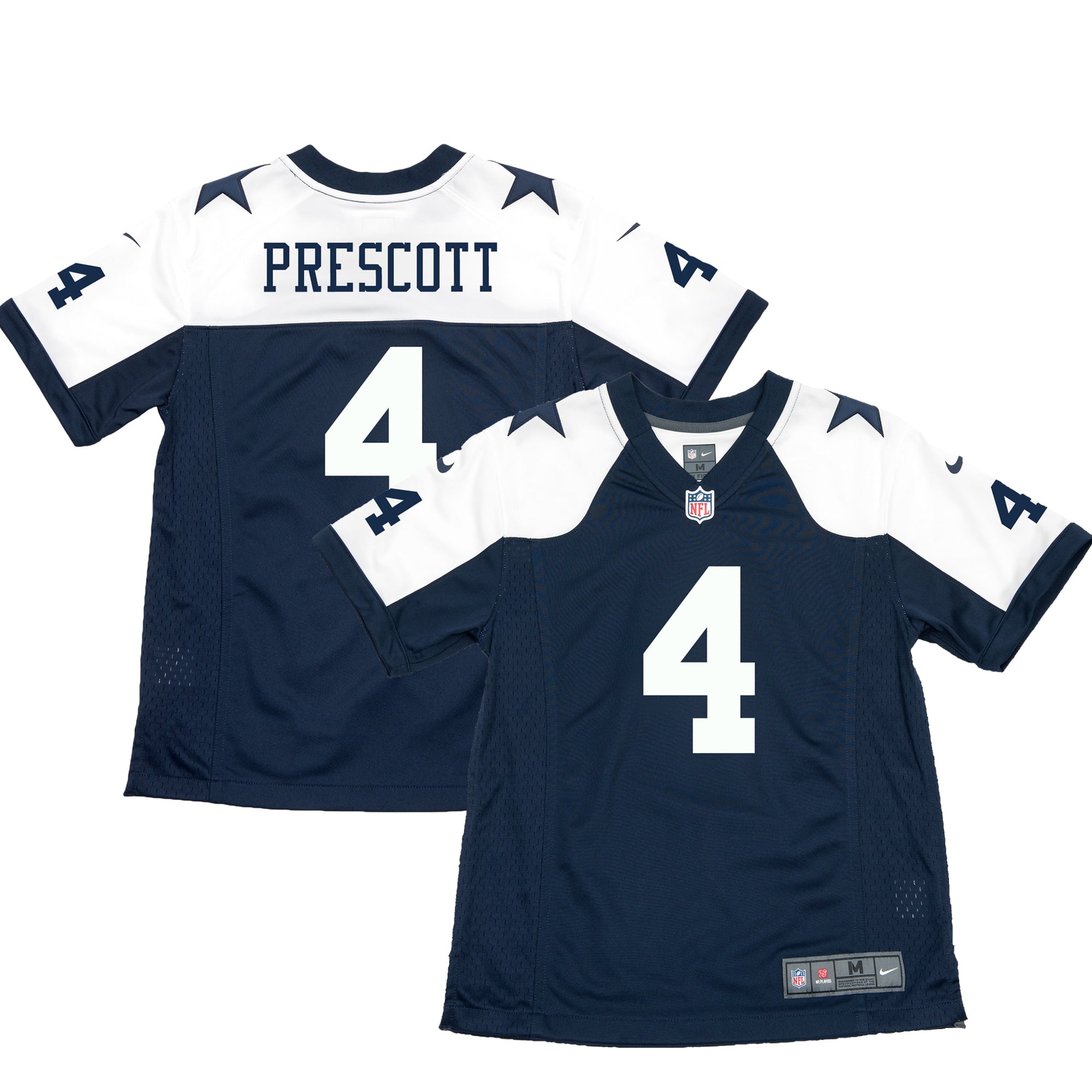 Dak Prescott Dallas Cowboys Nike Youth Game Jersey - White/Navy