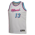Bam Adebayo Miami Heat Nike Youth 2024/25 Swingman Player Jersey - City Edition - White