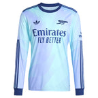 Martin Odegaard Arsenal adidas Originals 2024/25 Third Replica Long Sleeve Player Jersey - Aqua