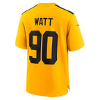T.J. Watt Pittsburgh Steelers Nike Youth Alternate 1933 Throwback Game Jersey - Gold