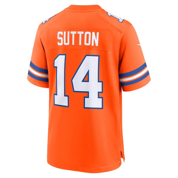Courtland Sutton Denver Broncos Nike Mile High Collection 1977 Throwback Player Game Jersey - Orange