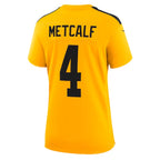 DK Metcalf Pittsburgh Steelers Nike Women's Alternate 1933 Throwback Game Jersey - Gold
