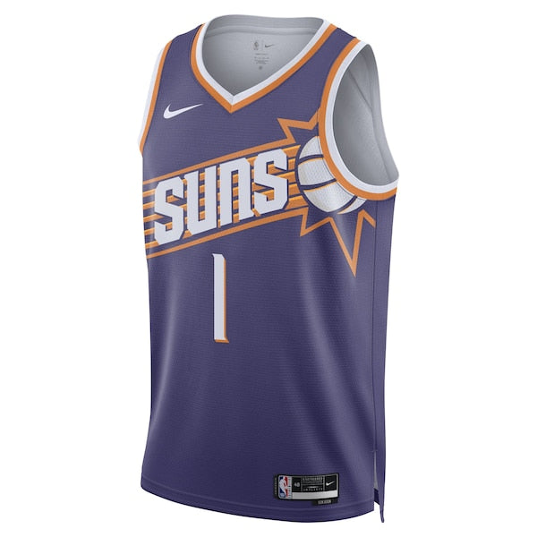 Devin Booker Phoenix Suns Nike Unisex Swingman Jersey - Icon Edition - Purple/White