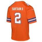 Patrick Surtain II Denver Broncos Nike Youth Mile High Collection 1977 Throwback Game Jersey - Orange