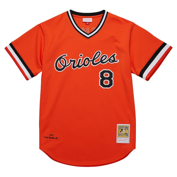 Cal Ripken Jr. Baltimore Orioles 2001 Cooperstown Collection Authentic Throwback Jersey - Orange