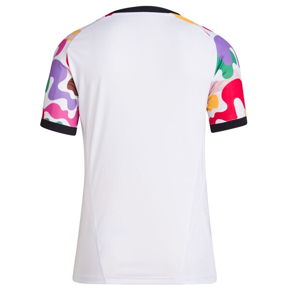 Portland Timbers adidas Women's 2024 Pride Pre-Match Top - White
