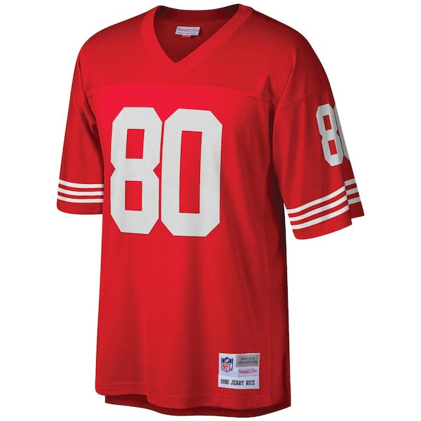 Jerry Rice San Francisco 49ers 1990 Retired Player Replica Jersey - Scarlet