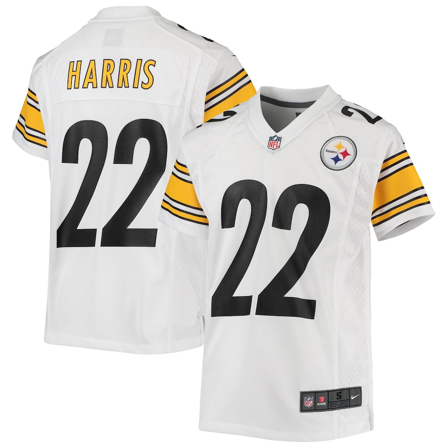Najee Harris Pittsburgh Steelers Nike Youth Game Jersey - Black/White