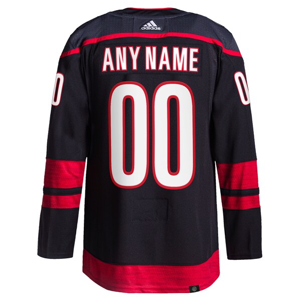 Carolina Hurricanes adidas  Home  Primegreen Authentic Custom Jersey - Black