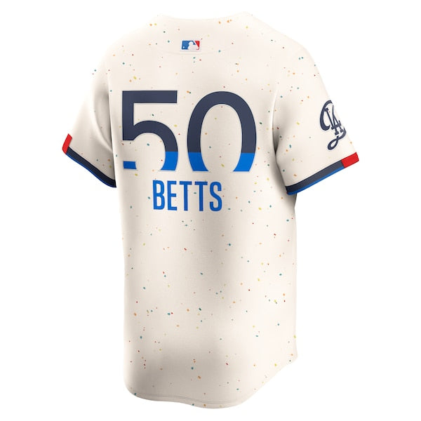 Mookie Betts Los Angeles Dodgers Nike City Connect Limited Player Jersey - Cream