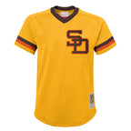 Tony Gwynn San Diego Padres  Youth Cooperstown Collection Mesh Batting Practice Jersey - Gold