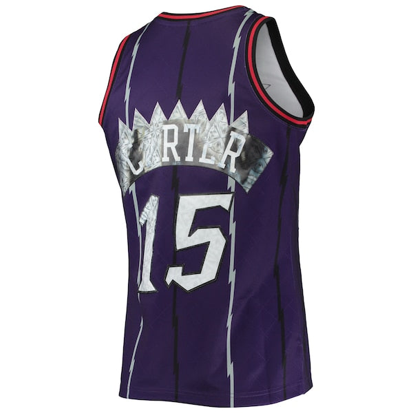 Vince Carter Toronto Raptors 1998/99 Hardwood Classics NBA 75th Anniversary Diamond Swingman Jersey - Purple