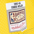 Chris Mullin Golden State Warriors Hardwood Classics 1993/94 Split Swingman Jersey - Royal/Gold