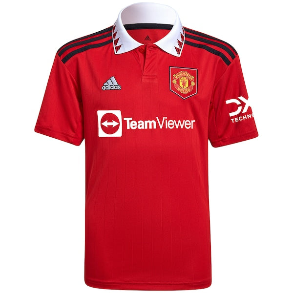 Victor Lindelof Manchester United adidas Youth 2022/23 Home Replica Player Jersey - Red