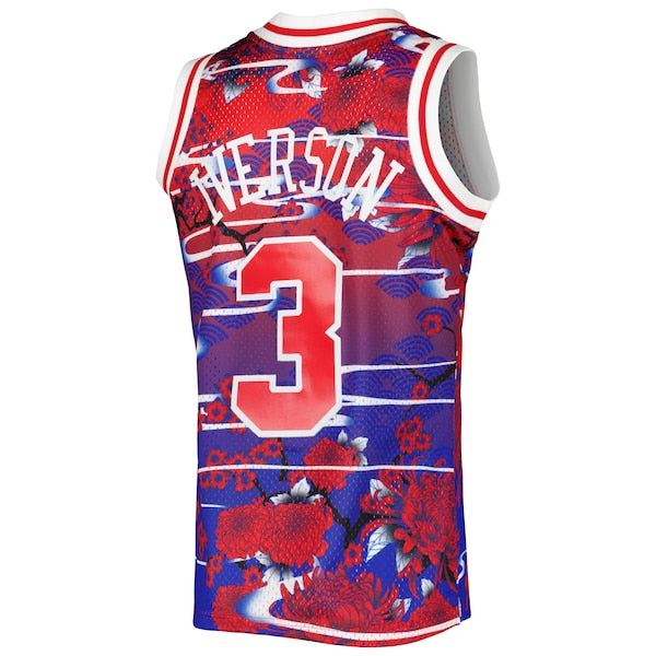 Allen Iverson Philadelphia 76ers 1996/97 Hardwood Classics Lunar New Year Swingman Jersey - Red