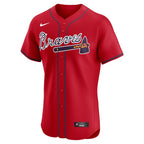Ronald Acuña Jr. Atlanta Braves Nike Alternate 2 Elite Jersey - Red/White/Navy