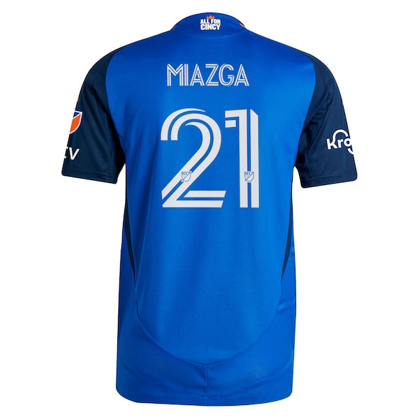 Matt Miazga FC Cincinnati adidas 2025 Orange and Blue Legacy Kit Authentic Player Jersey - Blue