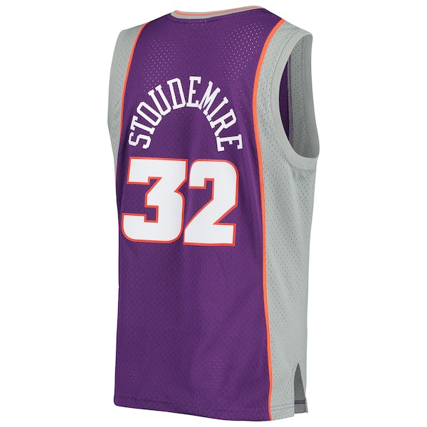 Amar'e Stoudemire Phoenix Suns 2001/02 Hardwood Classics Swingman Jersey - Purple/White